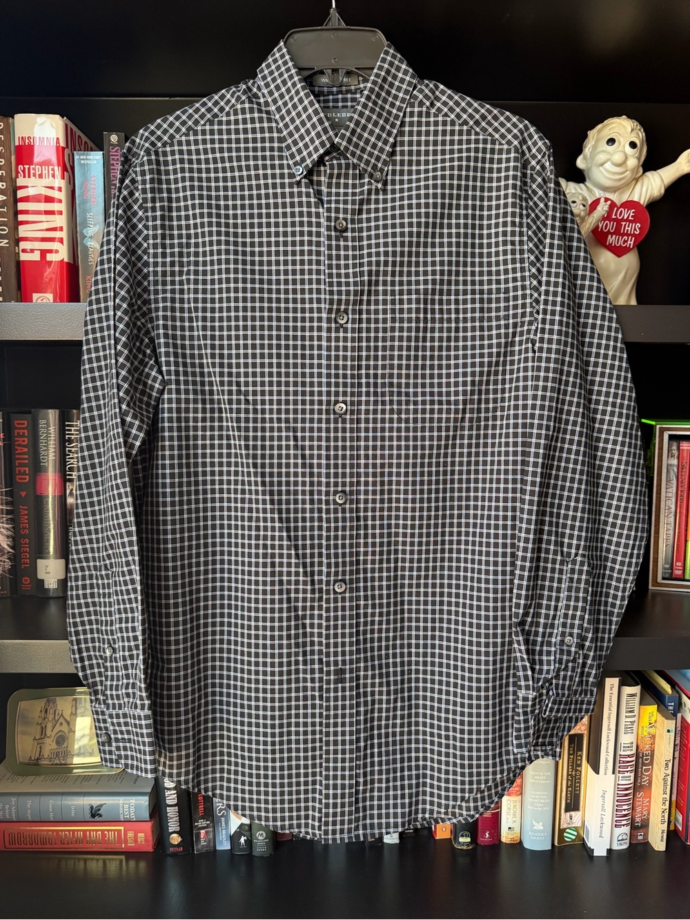 Saddlebred Black & White Check Button-Down Shirt